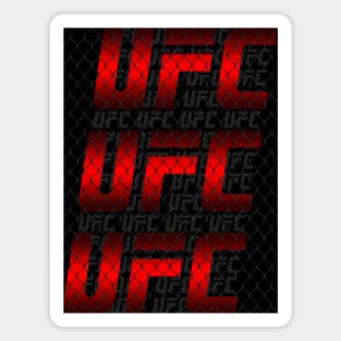 ufc LOGO fence RED Magnet